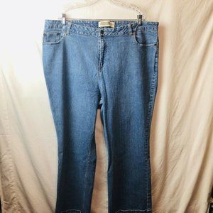 Route 66 Womens Jeans Plus Size 22S Bootcut Blue